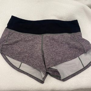 Lululemon grey speed up shorts in length 2.5
